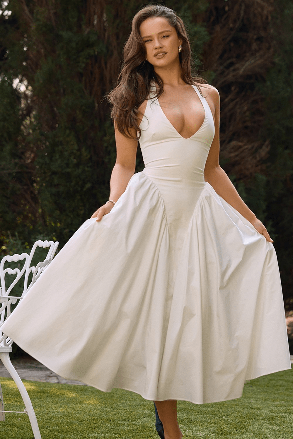 Seraphine - Halter Midi Dress