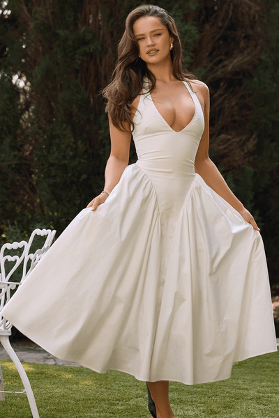 Seraphine - Halter Midi Dress
